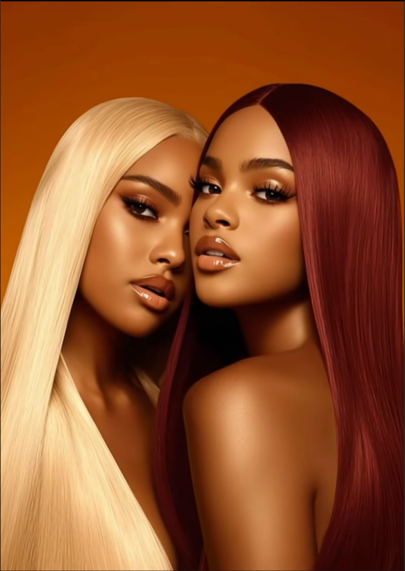 Professional hair stylist working on client with elegant hair styling, soft lighting, modern salon interior, gentle natural tones